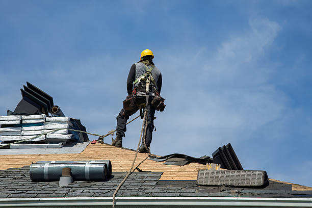 Professional Gutter Installation technician working in Menomonie, WI
